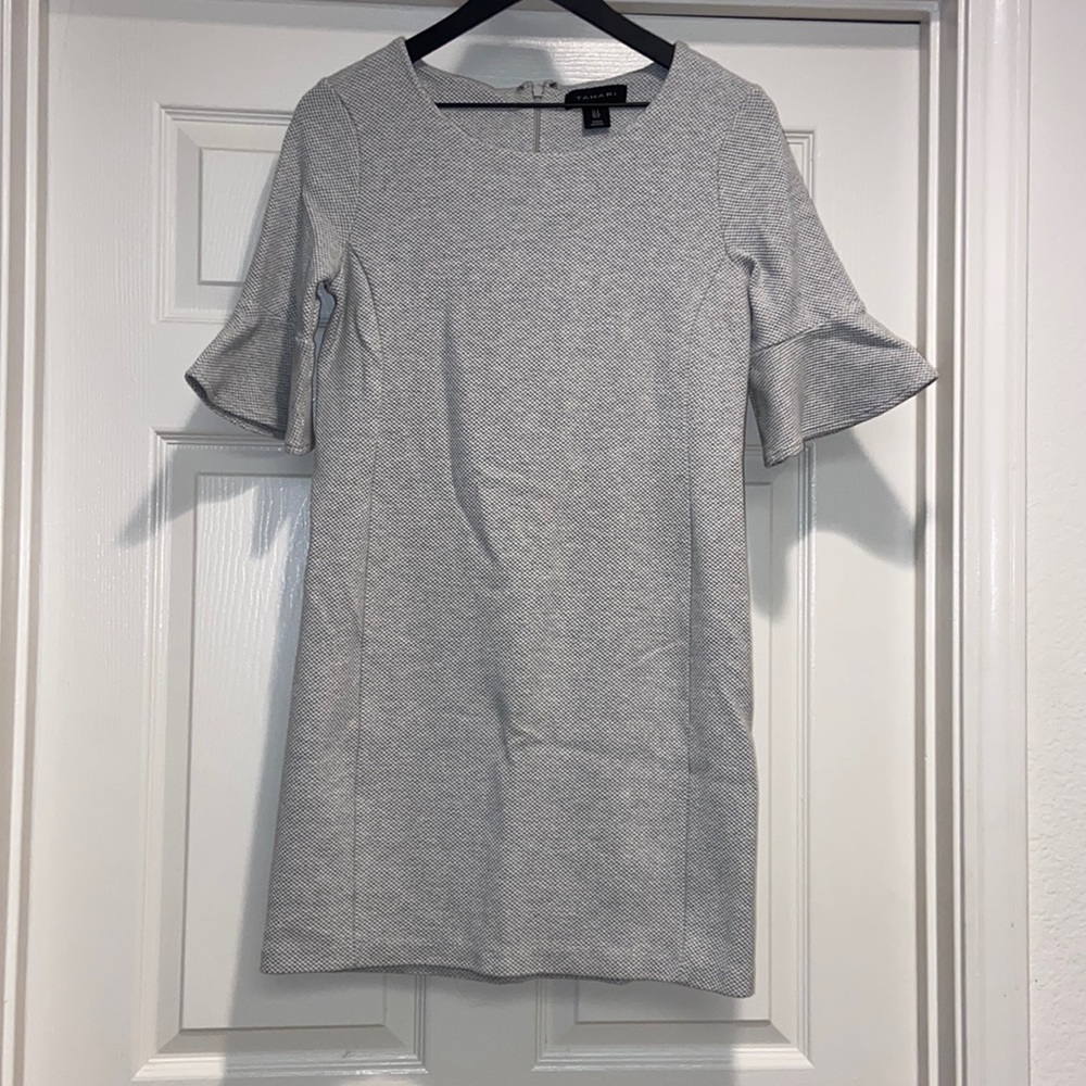 Tahari Gray Mini Dress